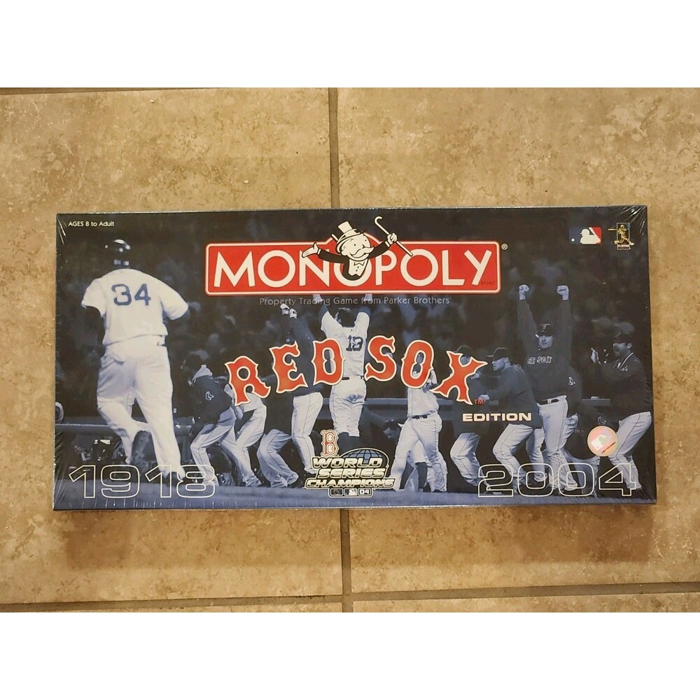 Hasbro/USAOpoly Vintage Monopoly Red Sox Edition -1918-2004 Newly Sealed